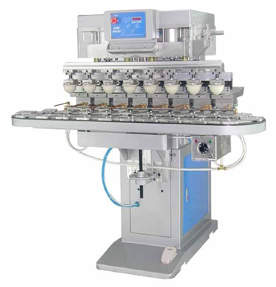 八色運(yùn)輸帶轉(zhuǎn)盤(pán)移印機(jī)